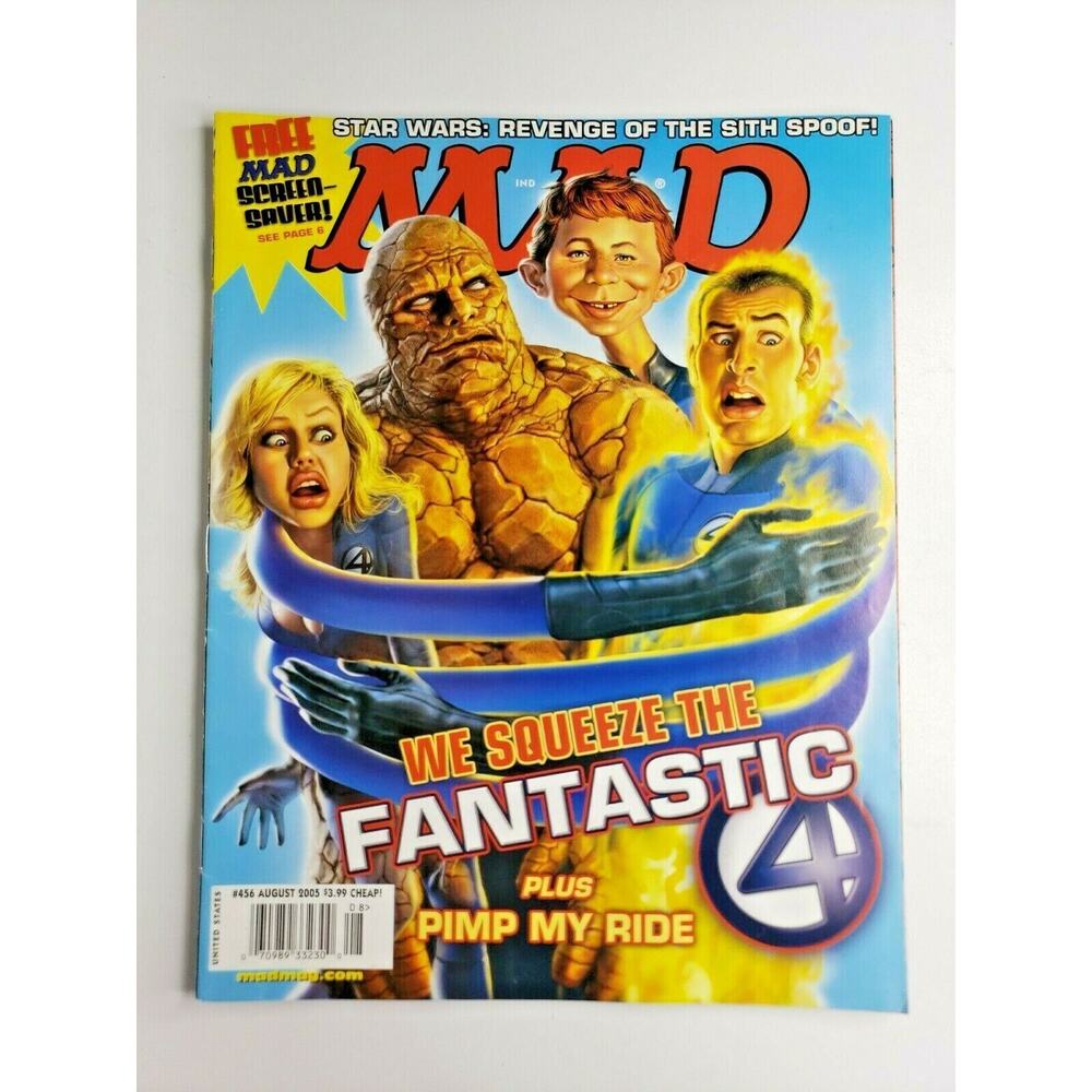 2005 Mad Magazine Fantastic Four August 2005 # 456‎ M 310